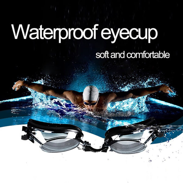 Adoretex Adult Shortsighted Swim Goggles Bundle Grey