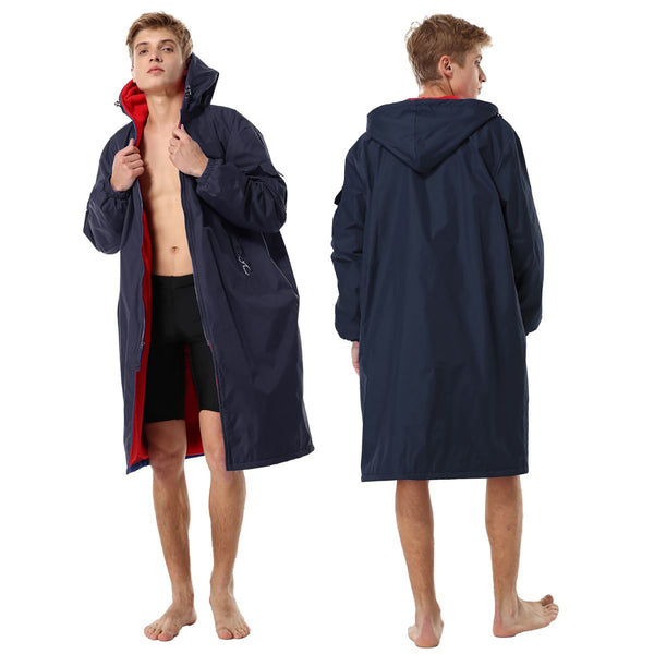 Adoretex Unisex Adult/Youth Swim Parka | Navy & Ocean Blue Adoretex Unisex Adult/Youth Swim Parka | Navy & Ocean Blue