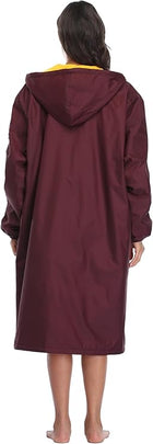 Adoretex Unisex Water Resistant Swim Parka for Adults and Kids Yellow Lining (PK005)