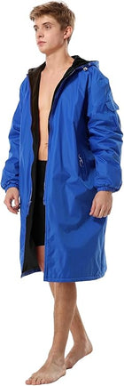 Adoretex Unisex Water Resistant Swim Parka for Adults and Kids Black Lining (PK005)