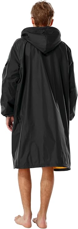 Adoretex Unisex Water Resistant Swim Parka for Adults and Kids Yellow Lining (PK005)