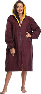 Adoretex Unisex Water Resistant Swim Parka for Adults and Kids Yellow Lining (PK005)