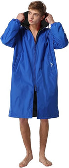 Adoretex Unisex Water Resistant Swim Parka for Adults and Kids Black Lining (PK005)