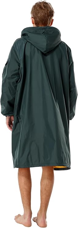 Adoretex Unisex Water Resistant Swim Parka for Adults and Kids Yellow Lining (PK005)