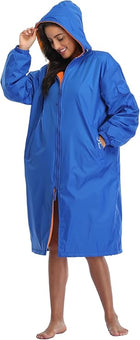 Adoretex Unisex Water Resistant Swim Parka for Adults and Kids Orange Lining (PK005)