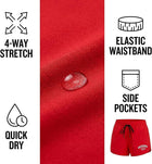 Adoretex Women's Quick Dry Elastic Waistband Lightweight Swim Board Shorts (FGB016)