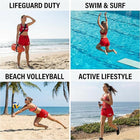 Adoretex Women's Quick Dry Elastic Waistband Lightweight Swim Board Shorts (FGB016)