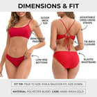 Adoretex Women's Tie-Back Bikini Set (FP010)