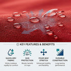 Adoretex Men's Guard Swim Shorts With Compression Liner