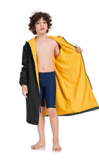 Adoretex Unisex Water Resistant Swim Parka for Adults and Kids Yellow Lining (PK005)