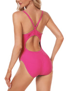 Adoretex Girl's / Women's Solid Pro One-Piece Athletic Sports Racing Swimwear (FN001)