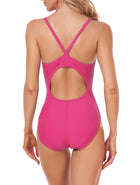 Adoretex Girl's / Women's Solid Pro One-Piece Athletic Sports Racing Swimwear (FN001)