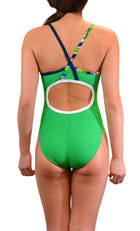 Adoretex Girl's/Women's Solid Pro One-Piece Athletic Sports Racing Swimsuit Swimwear (FN034)