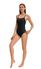 Adoretex Women's Athletic Training One-Piece Swimsuit with Bra & Adjustable Straps (FN055)