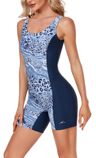 Adoretex Women's Water Aerobics Unitard Boyleg Swimsuit - (FU005)