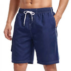 Adoretex Men's 20-inch Length Fast Drying Polyester Swim Trunk (M0001)
