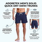 Adoretex Men's Swim Trunks Watershort Swimsuit with Mesh Lining (M0012)