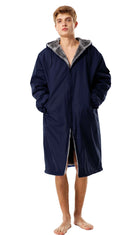 Adoretex Unisex Solid Faux Fur Lining Swim Parka (PK003)