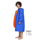 Adoretex Unisex Water Resistant Swim Parka for Adults and Kids Orange Lining (PK005)