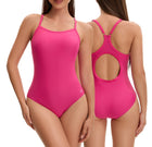 Adoretex Women's Athletic Training One-Piece Swimsuit with Bra & Adjustable Straps (FN055)