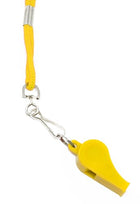 Adoretex Sport Guard Pea Coach Plastic Whistle With Lanyard (WK003S) Yellow