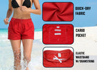 Adoretex Women's Quick Dry Elastic Waistband Lightweight Swim Board Shorts (FB013)