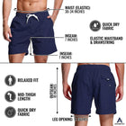 Adoretex Men's Swim Trunks Watershort Swimsuit with Mesh Lining (M0012)