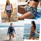 Adoretex Women's Tropical Printed Quick-Dry Board Shorts - 5