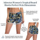 Adoretex Women's Tropical Printed Quick-Dry Board Shorts - 5