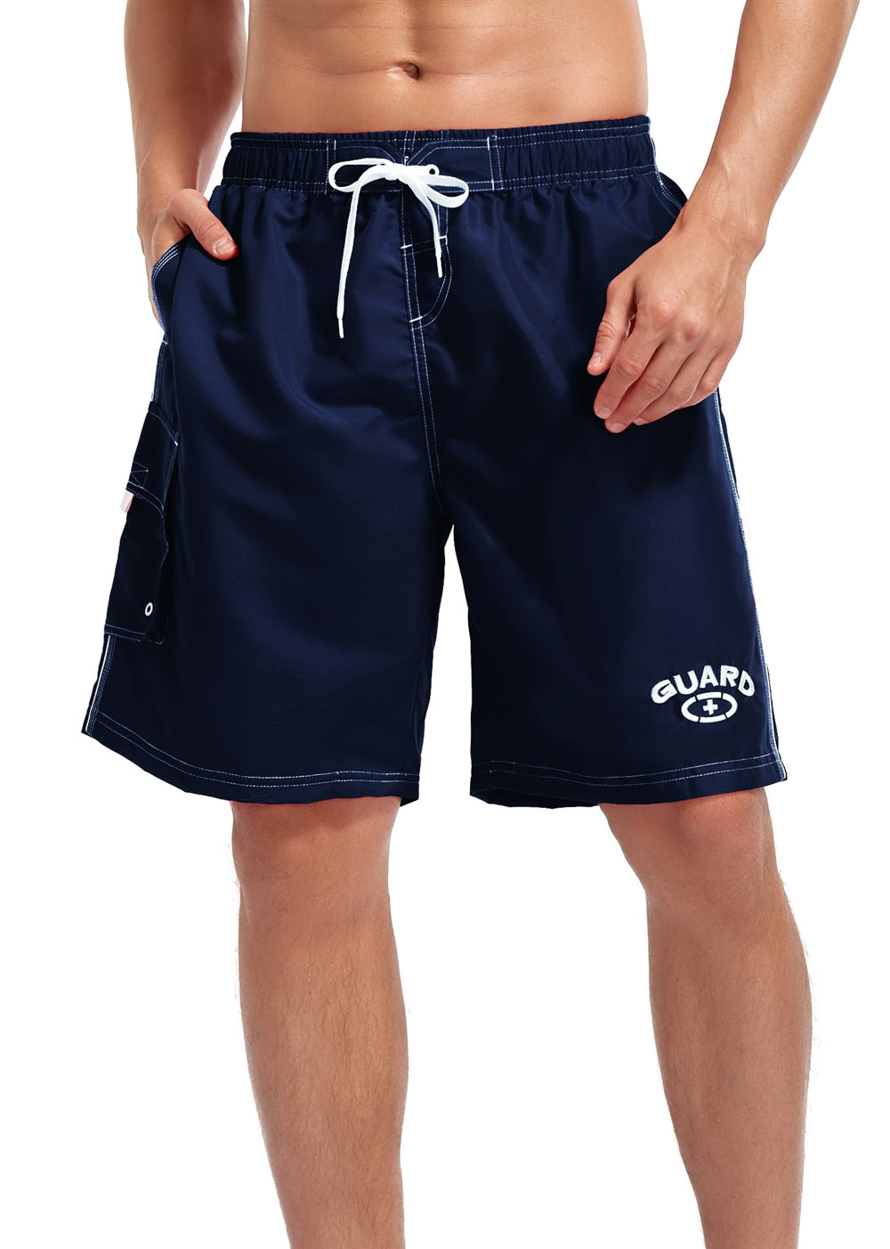 black lifeguard shorts
