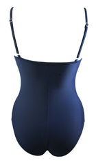 Adoretex Women's Solid Shirred Back Swimsuit (FN011)
