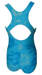 Adoretex Women's Hawaiian Flower Conservative Lap Suit (FS005)