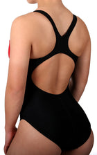 Adoretex Women's Xtra Life Lycra Backless Splice One Piece Swimsuit (FS008)