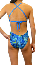 Adoretex Girl's/Women's Splash One Piece Tie-Back Swimsuit (FN036)