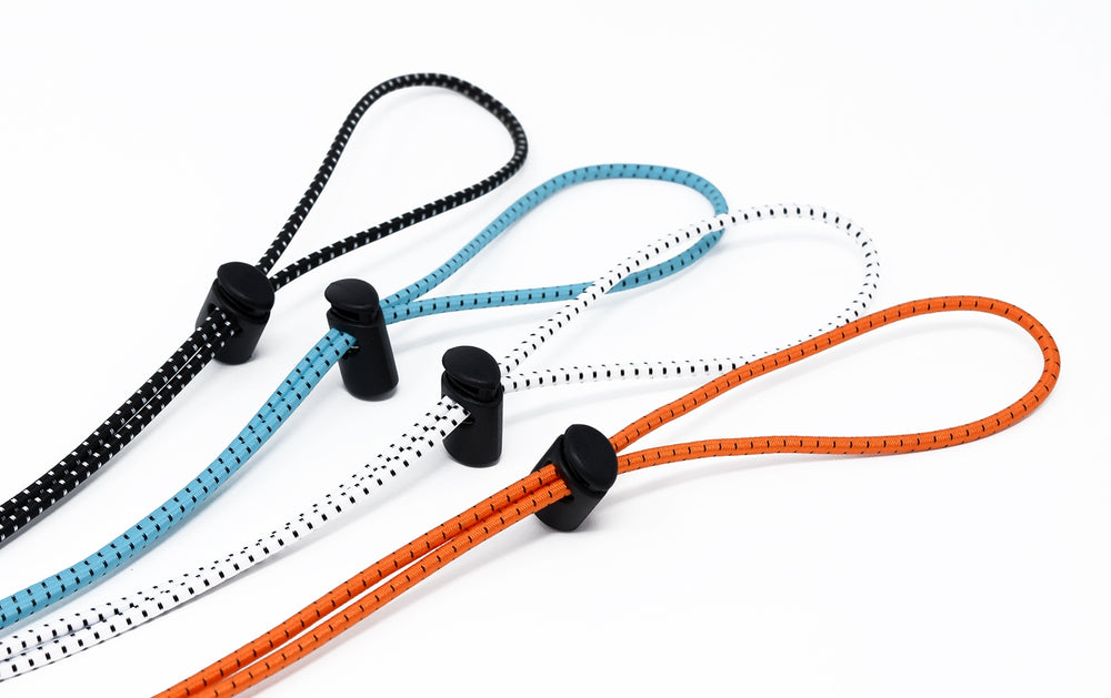 Bungee Cord Strap Kit for Swim Goggle (2-pack), Adjustable Replacement Swim Goggle Straps with Cord Lock Clamp