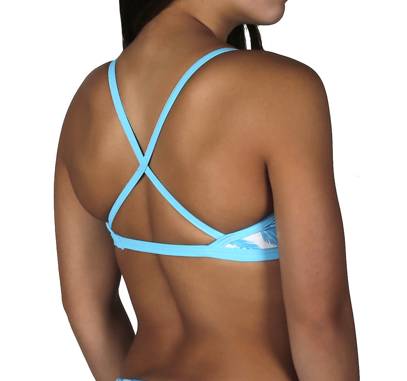 Adoretex Women's Leopard Crossback Workout Bikini Top (FN033A)
