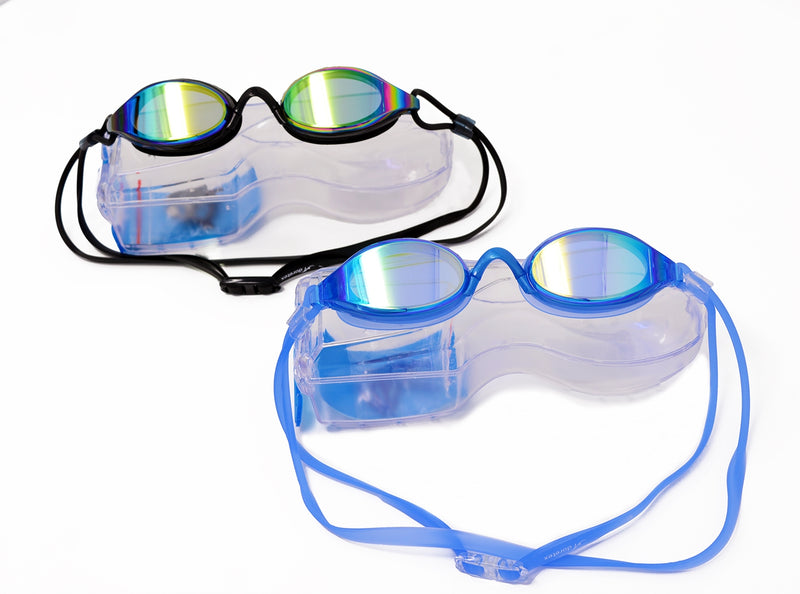 why mirrored swim goggles Adoretex Circuit Rainbow Mirrored Swim Goggles (GN7407RM)
