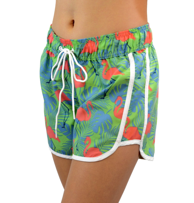 Adoretex Women's Printed Beach Board Shorts - (FBP013)