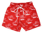 Adoretex Boy's Sailing Boat Printed Beach Board Shorts (MP019)