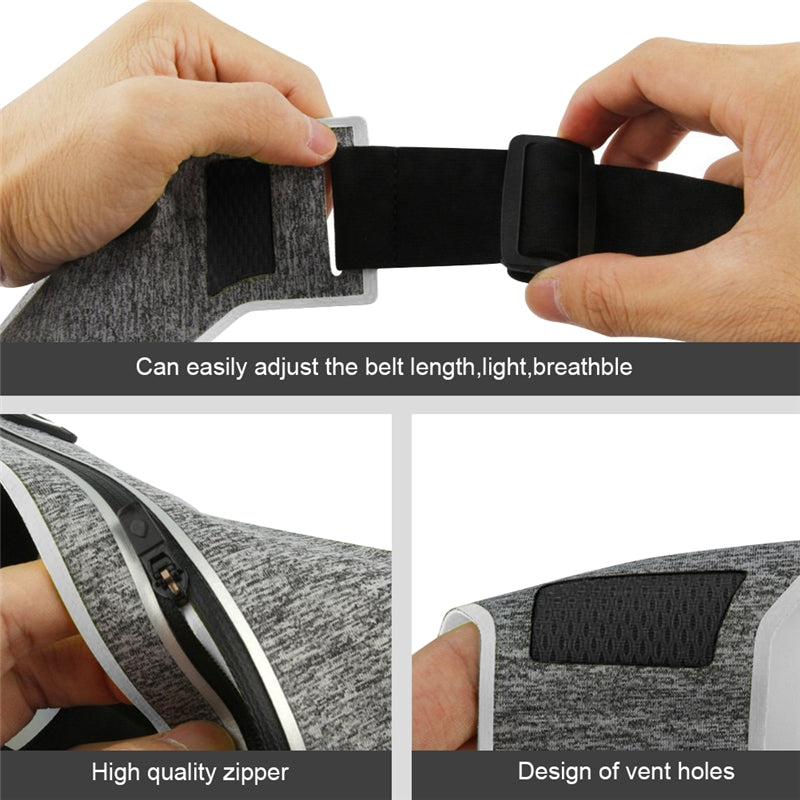Slim Fitness Running Belt Waist Bag for iPhone and Samsung (SP-13)