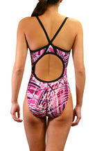 Adoretex Girl's/Women's Pro One Piece Thin Strap Athletic Swimsuit (FN031)