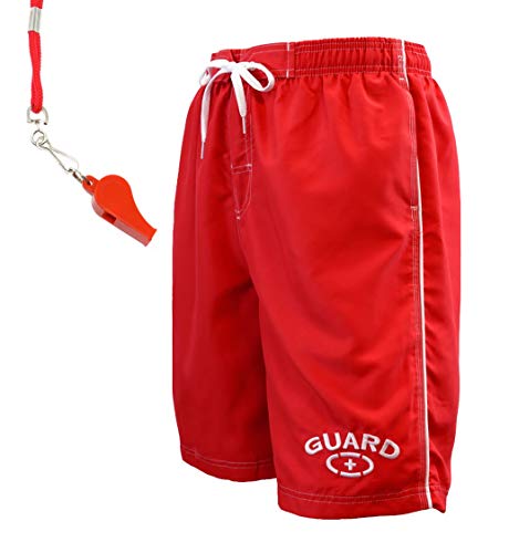 Adoretex Guard Men's Swim Trunk with Free Whistle and Lanyard (MG001SET)