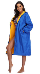 Adoretex Unisex Water Resistant Swim Parka for Adults and Kids Yellow Lining